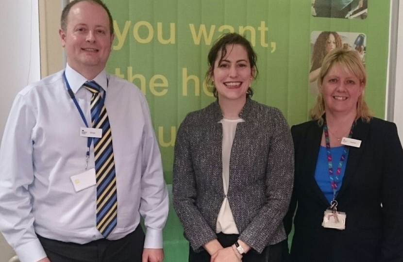 Victoria Atkins MP with local the Job Centre