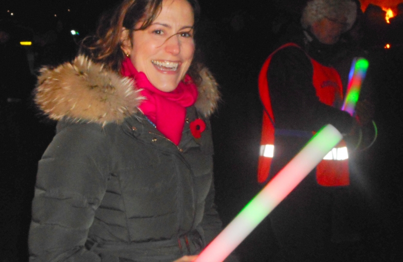 Victoria Atkins MP at Louth Charity Bonfire & Fireworks