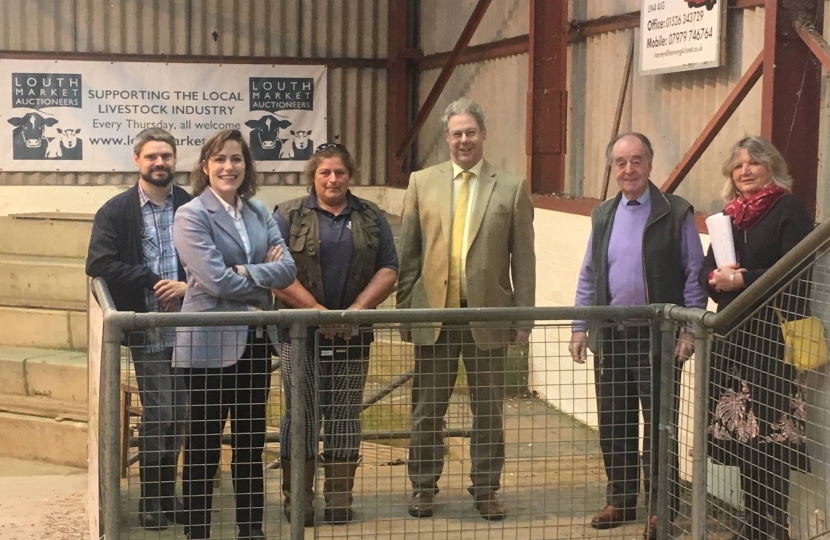 Victoria Atkins MP visits Louth Cattle Market