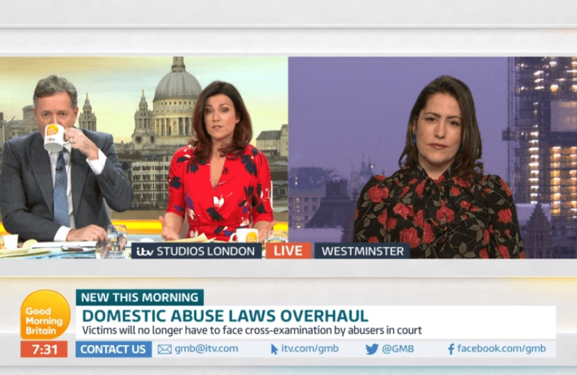 Victoria Atkins discussing the landmark Domestic Abuse draft bill