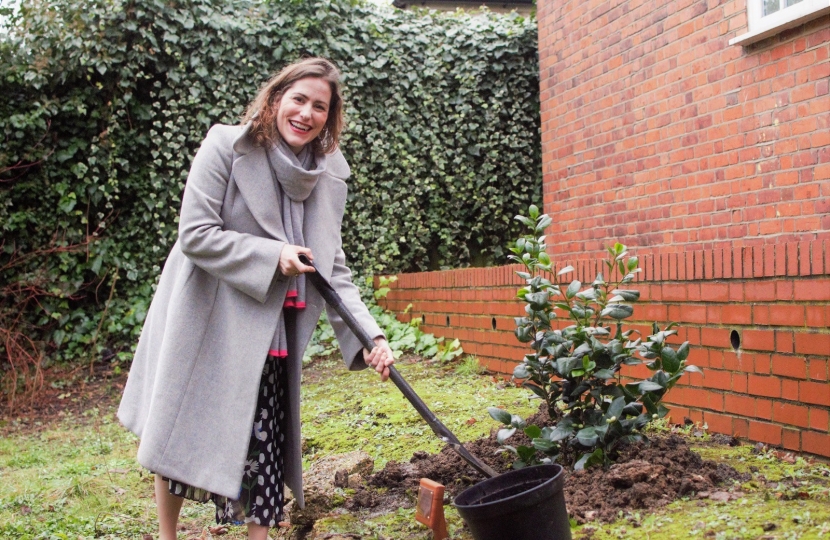 Victoria Atkins at the opening of modern slavery safehouse