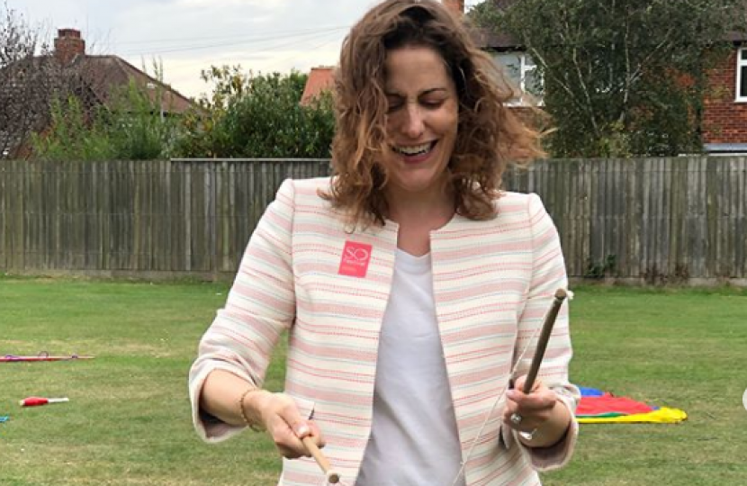 Victoria Atkins MP has fun at Mablethorpe SO Festival