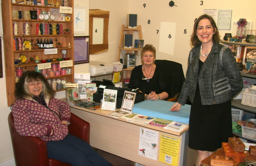 Victoria Atkins and Alford Craft Centre