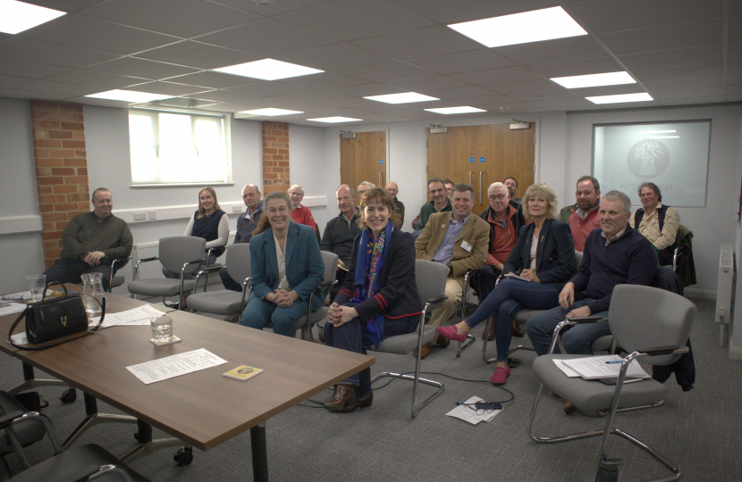 Meeting members of the NFU's Horncastle branch.  