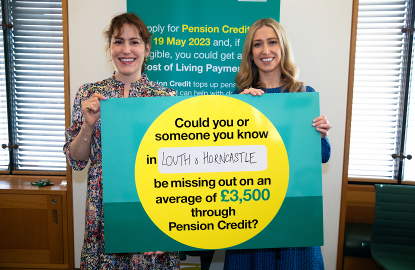 Victoria Atkins with Pensions Minister Laura Trott MP