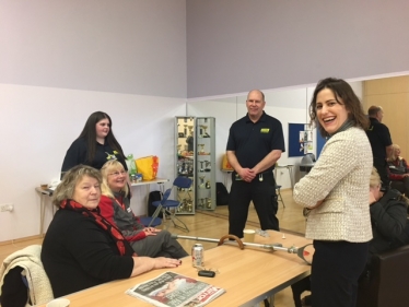 Victoria Atkins MP and Volunteers at Meridian Centre