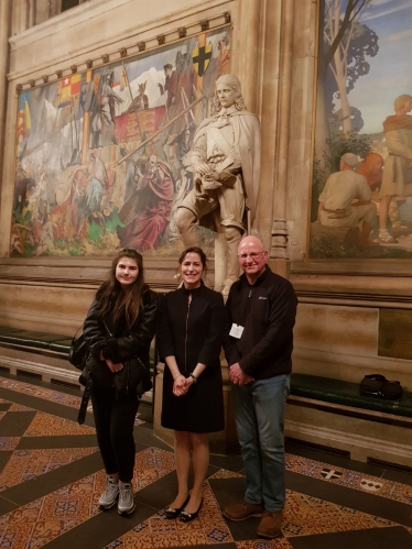 Tim and Emily visit Parliament 